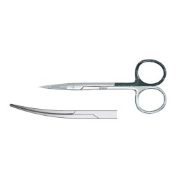Forbici Falcon Curve 120mm con una lama dentata  - Falcon Medical Italia