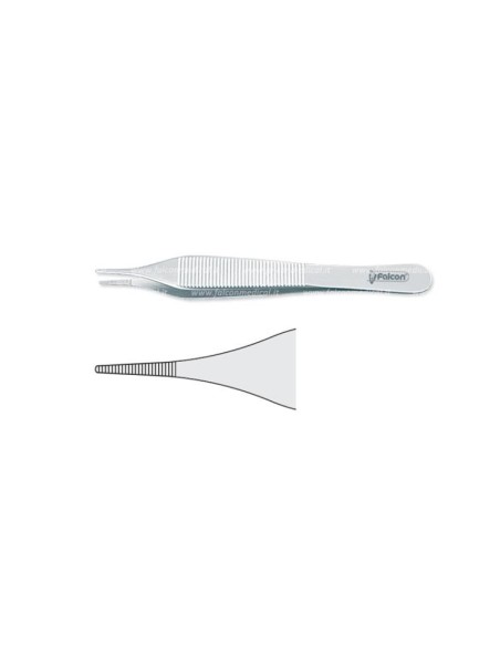 Pinzetta Anatomica Adson Punte Zigrinate 120mm  - Falcon Medical Italia