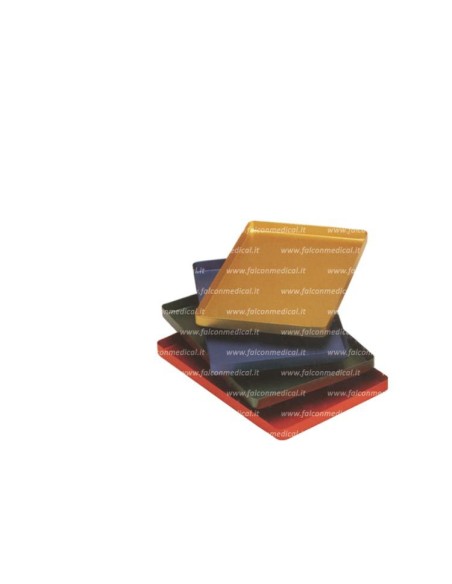 Vassoio non perforato 284 x 183 x 17 mm - Rosso  - Falcon Medical Italia