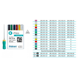 Lime in Acciaio Falcon Tipo K  - Falcon Medical Italia