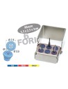 Porta Frese con fori in Silicone  - Nichrominox