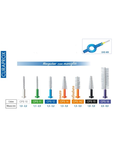 Scovolini CPS Prime/Regular con maniglia  - CURAPROX