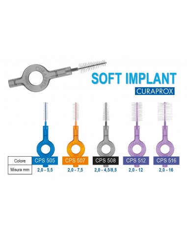 Scovolini CPS Soft Implant con maniglia  - CURAPROX